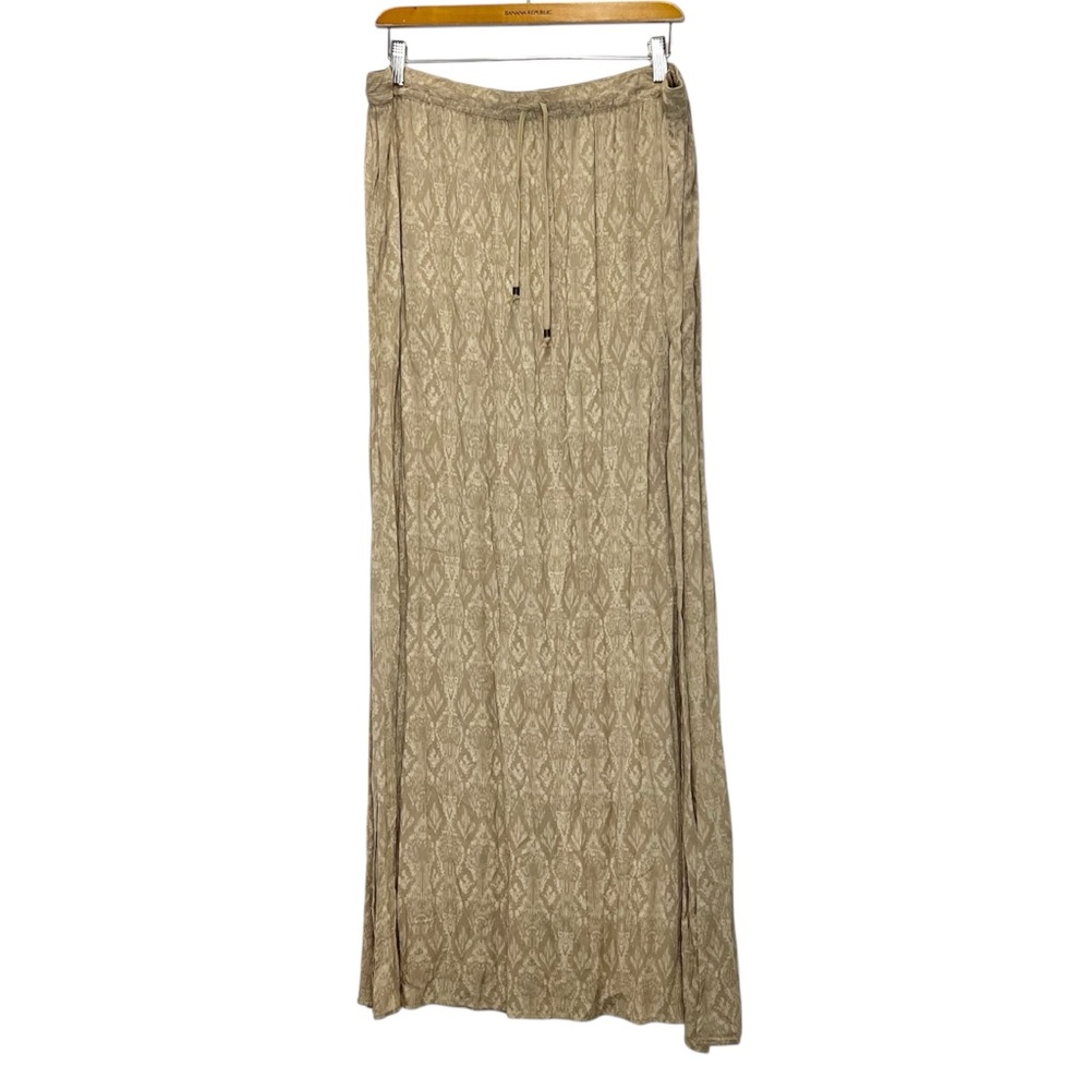NWT Eddie Bauer Four Winds Khaki Skirt Large Tall Large Long Lightweight